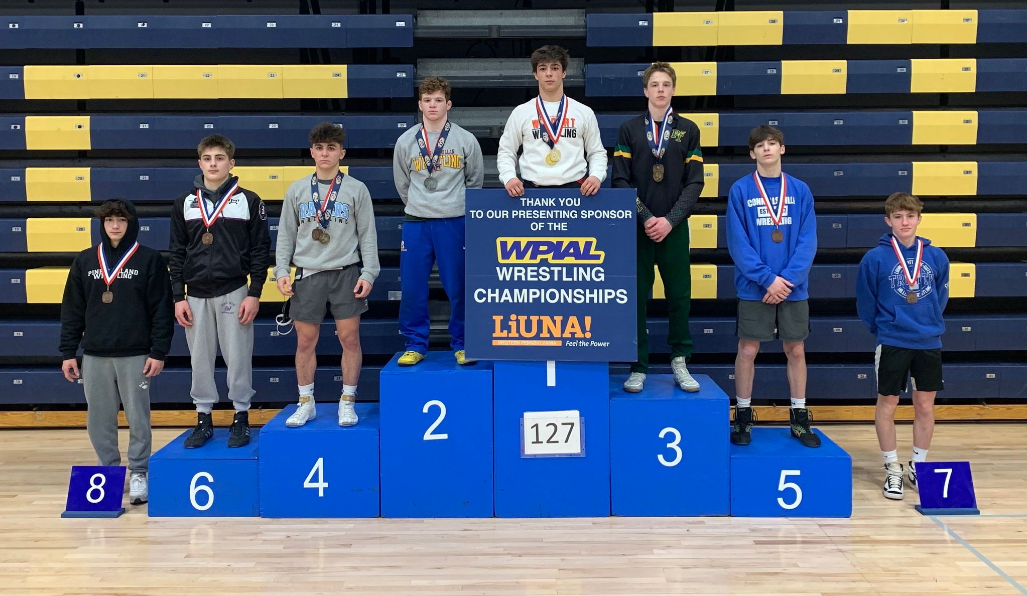 Greater Latrobe's Vinny Kilkeary won this third career WPIAL championship Saturday.