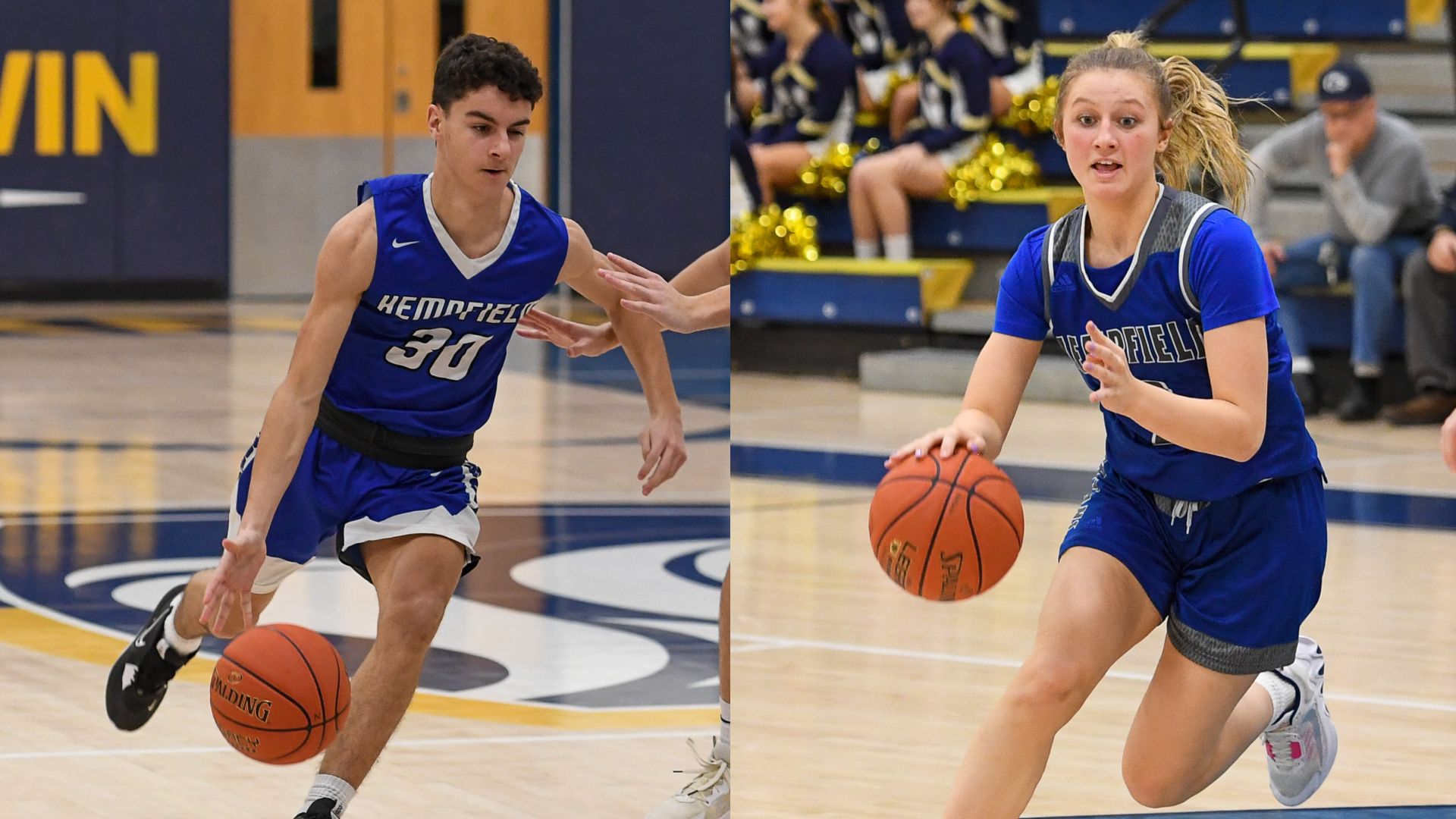 Drew Gordon and Ashley Hosni are among the top returners for Hempfield Area this season. (Photos by www.westernpasports.com)