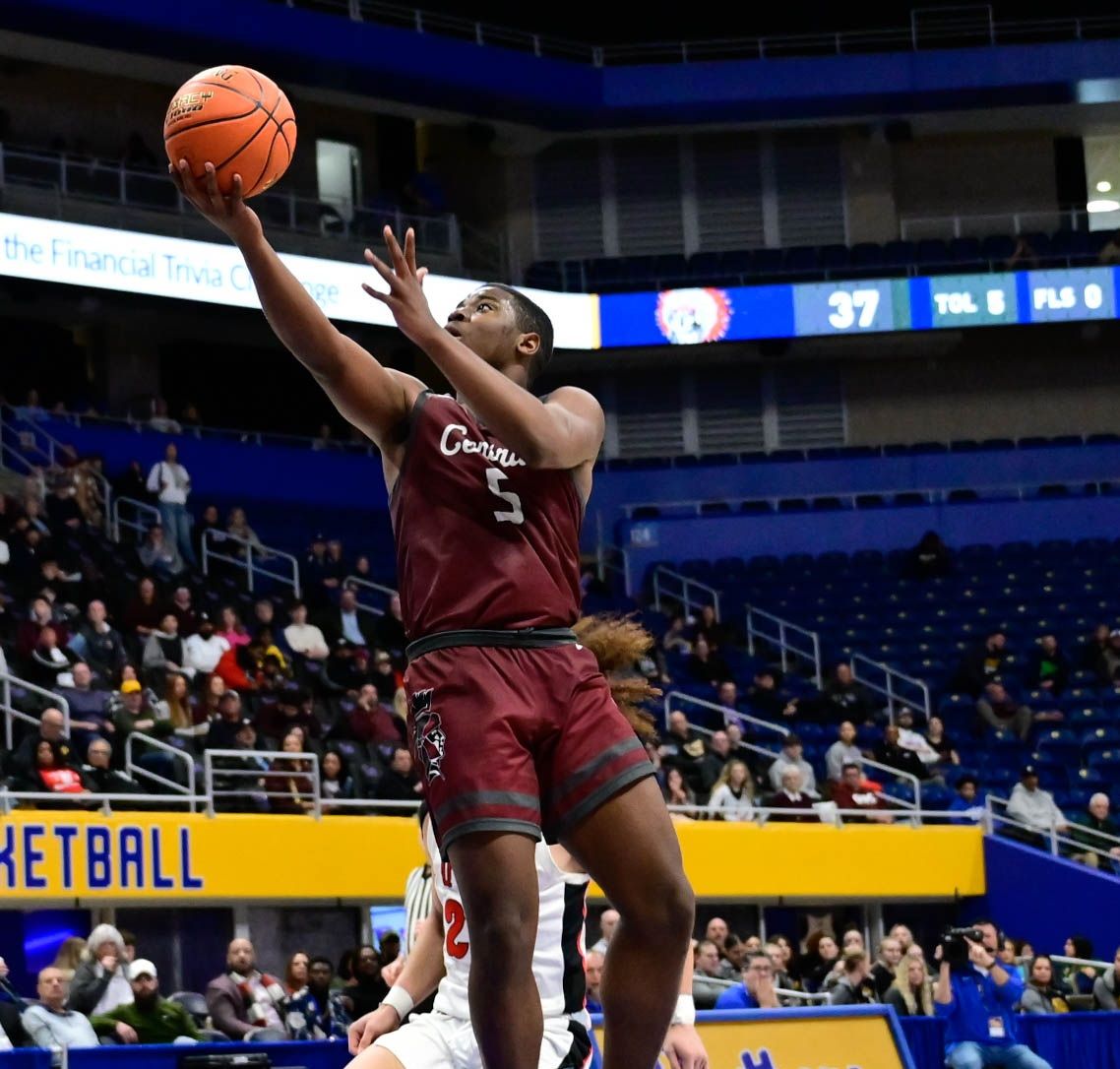 Tyree Turner scored 16 points to lead Greensburg Central Catholic in the Centurions loss to Aliquippa in the WPIAL 2A Championship. (Photo by Ed Thompson)