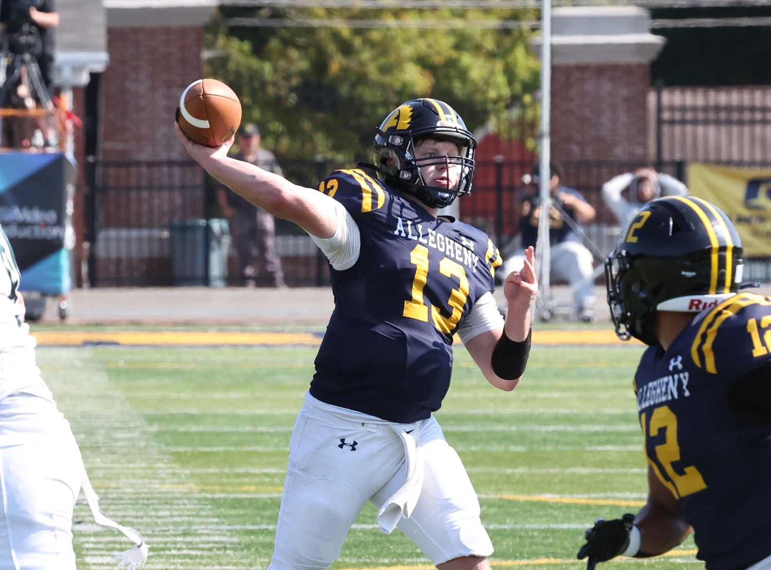 Franklin Regional's Trevor Brncic has thrown for 1,229 yards and seven touchdowns for Allegheny this season. (Photo by: Ed Mailliard)