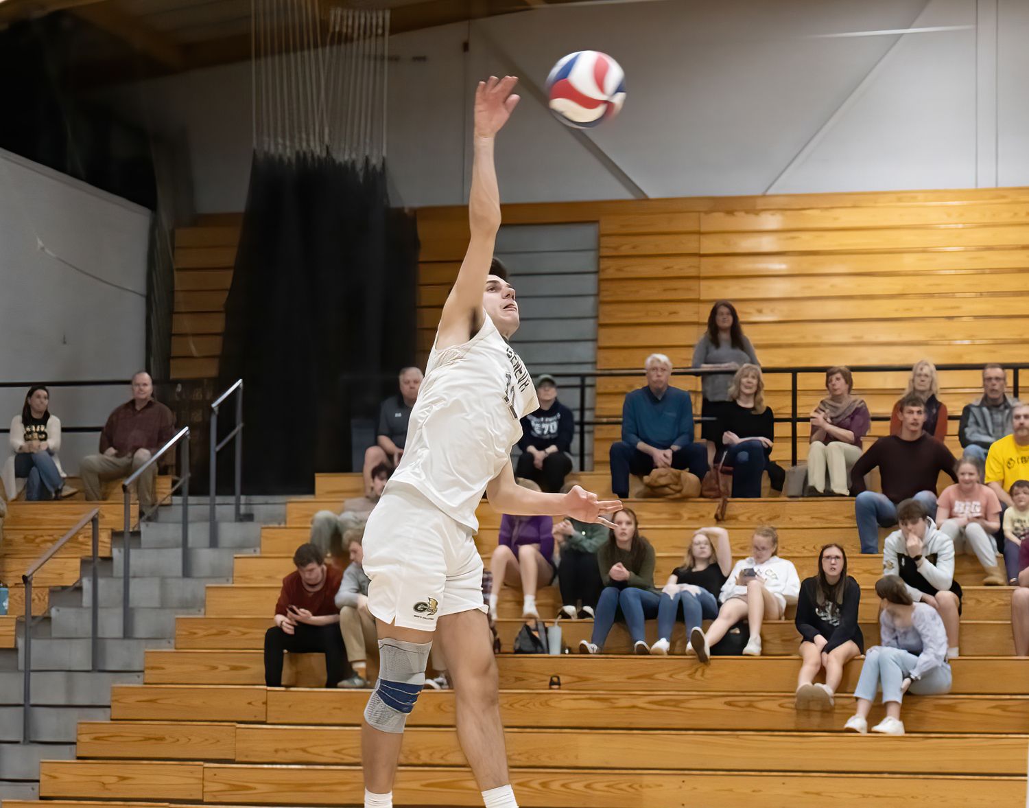 Owen Kelley leads Geneva in kills this season with 216 in 19 matches. (Photo by Kevin Cooke - Graule Studios)