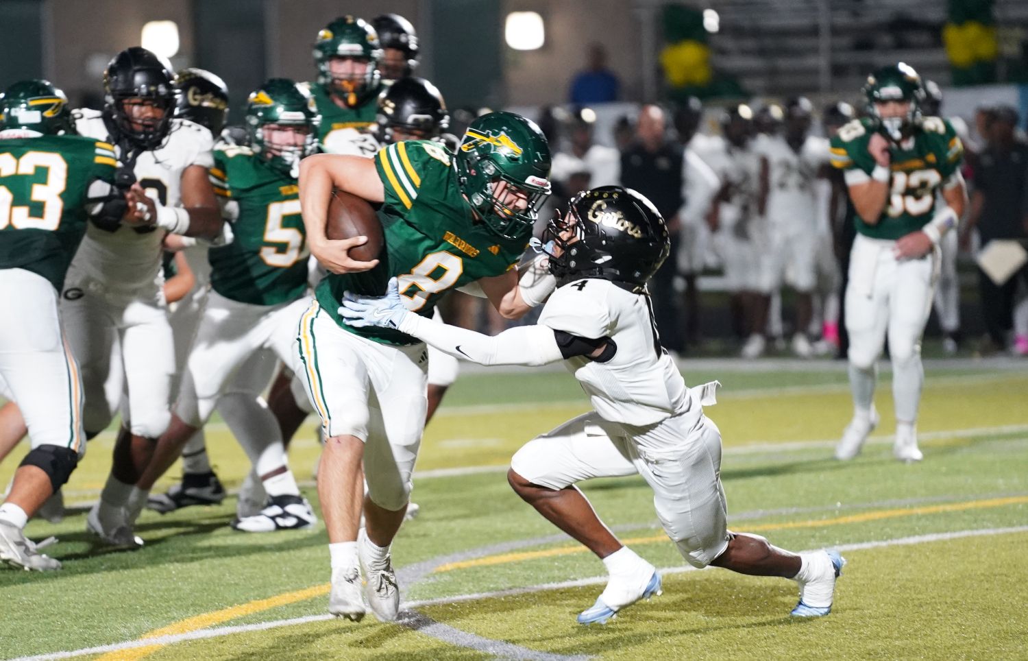 Penn-Trafford's Ben Grabowski rushed for 148 yards and two touchdowns to help the Warriors rally for a victory over Gateway. (Photo by Sean Delaney)