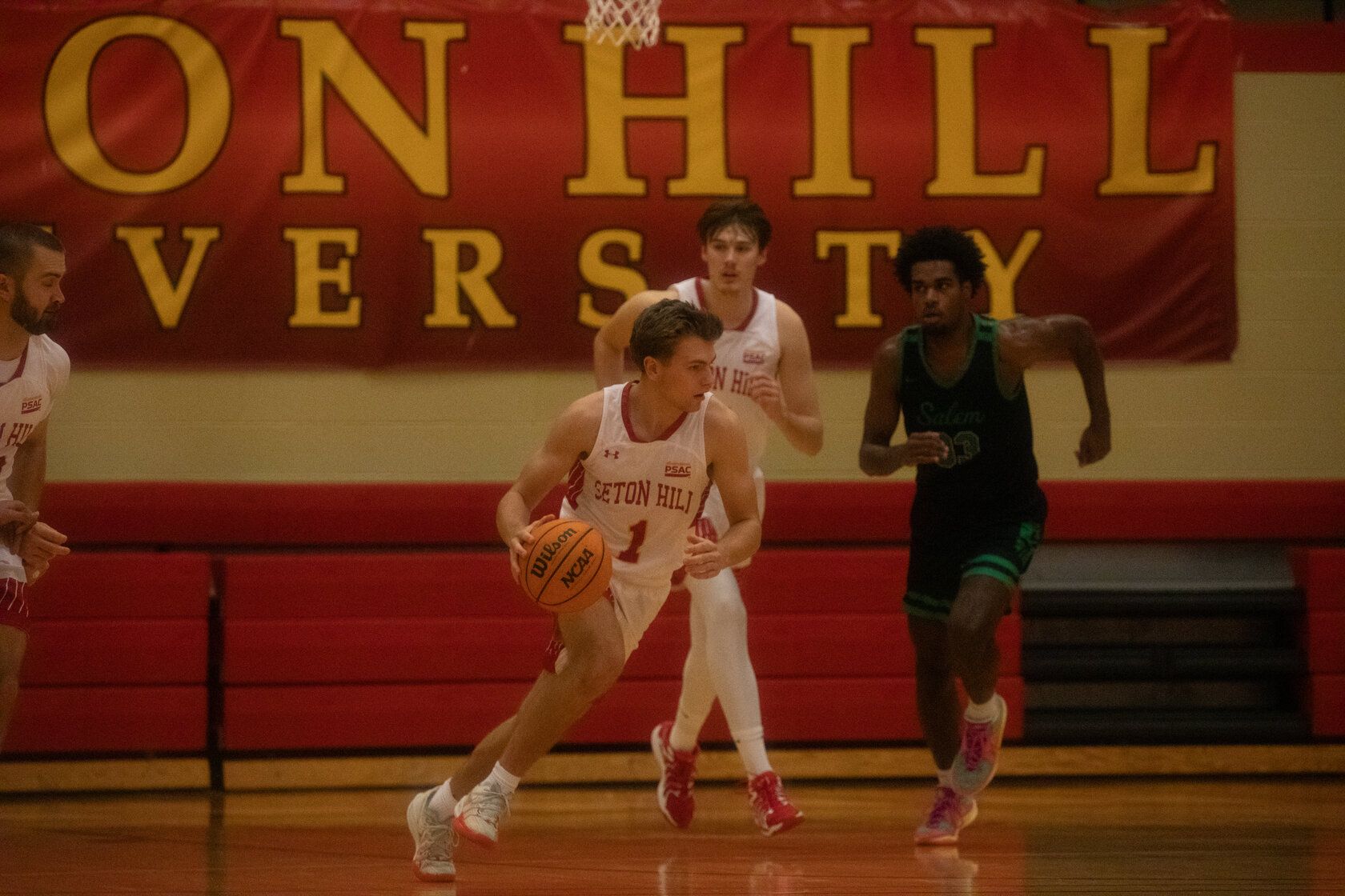 Brandon Coury has averaged 6.5 points per game for the Griffins this campaign