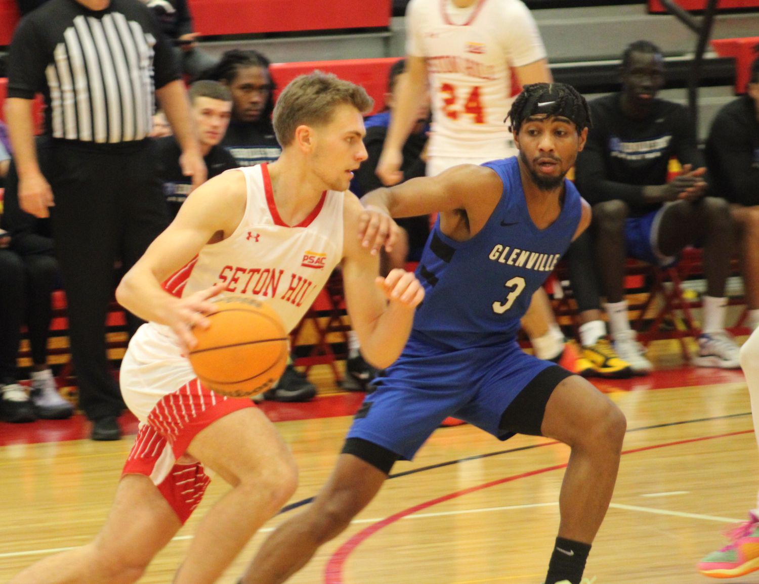 Burrell's Brandon Coury has tallied 13 points in Seton Hill's first two games this season.