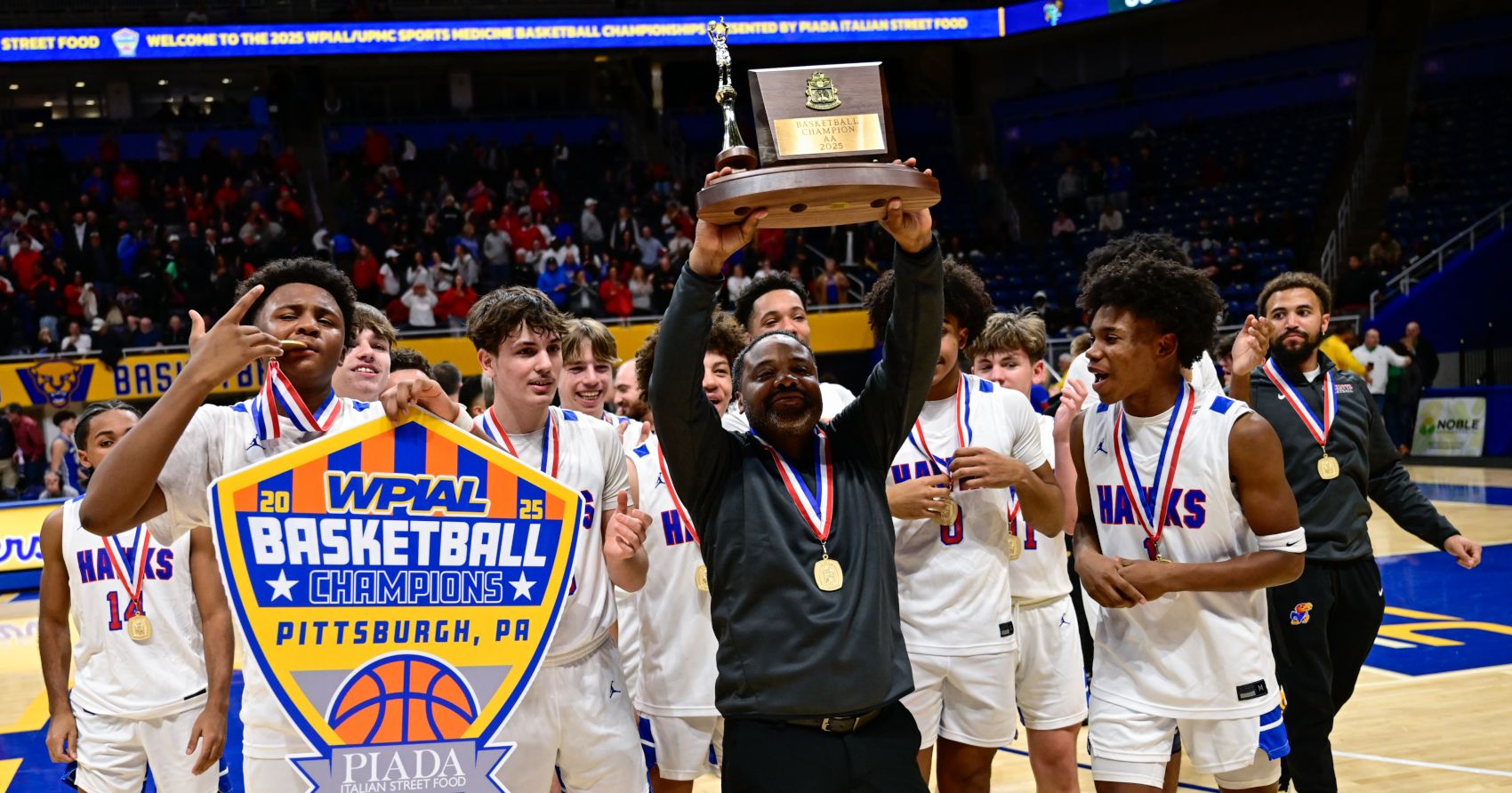 Jeannette captured its second WPIAL boys basketball championship in school history last season. (Photo by Ed Thompson)