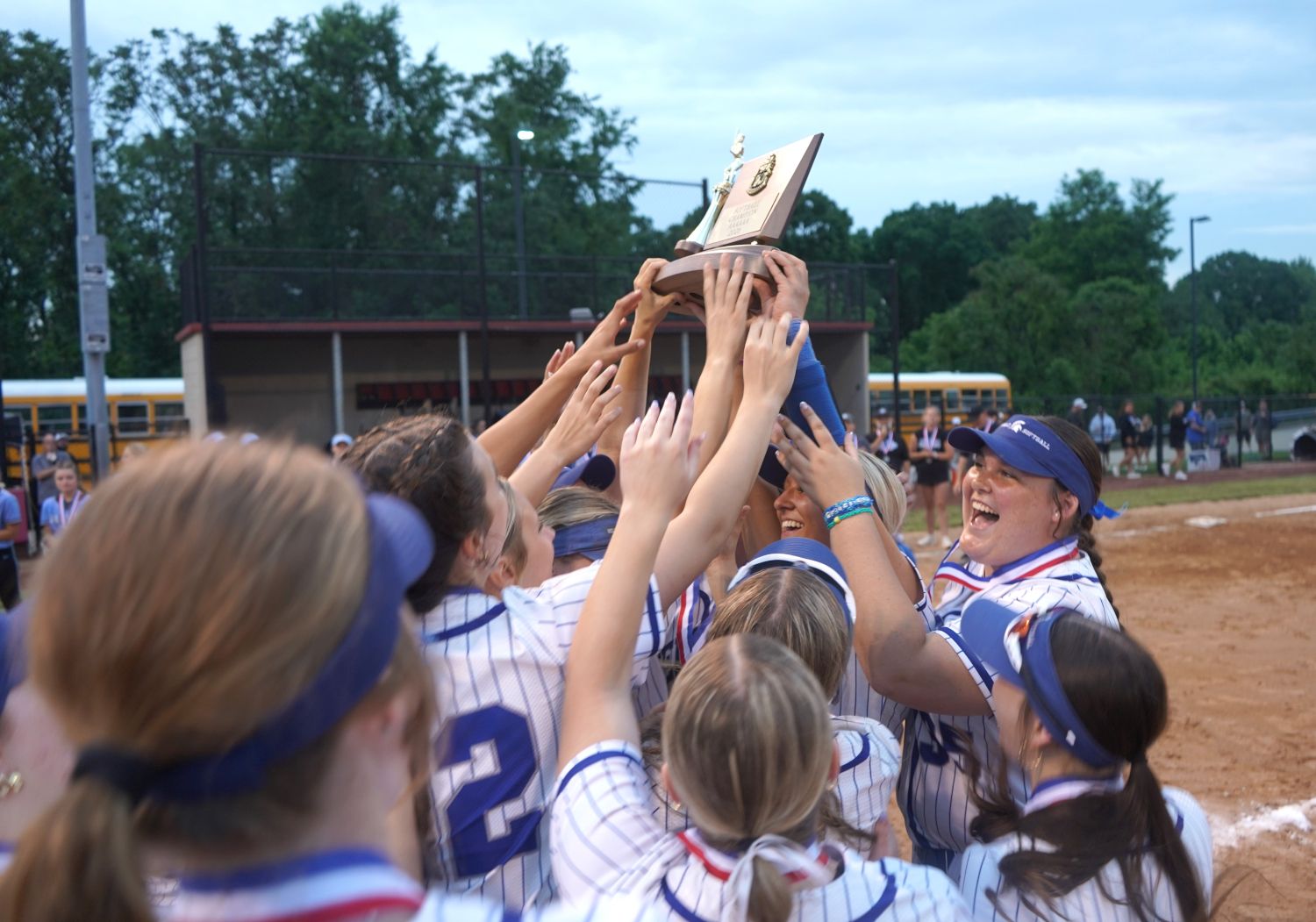 Hempfield Area scored six runs in the fifth inning to pull away from Seneca Valley and capture the WPIAL 6A title at Cal U's Lilley Field. (Photo by Dan Flickinger)
