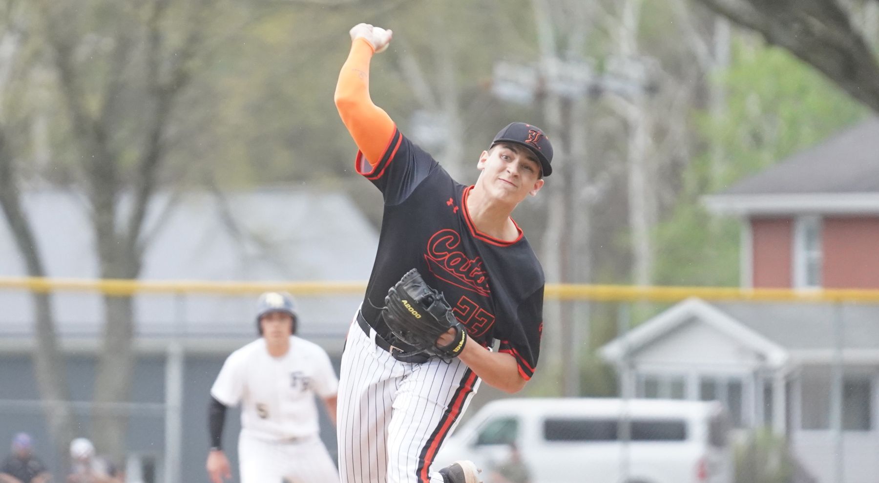 Aaron Gaskey racked up 49 strikeouts in just over 32 innings for Greater Latrobe last spring. (Photo by Dan Flickinger)