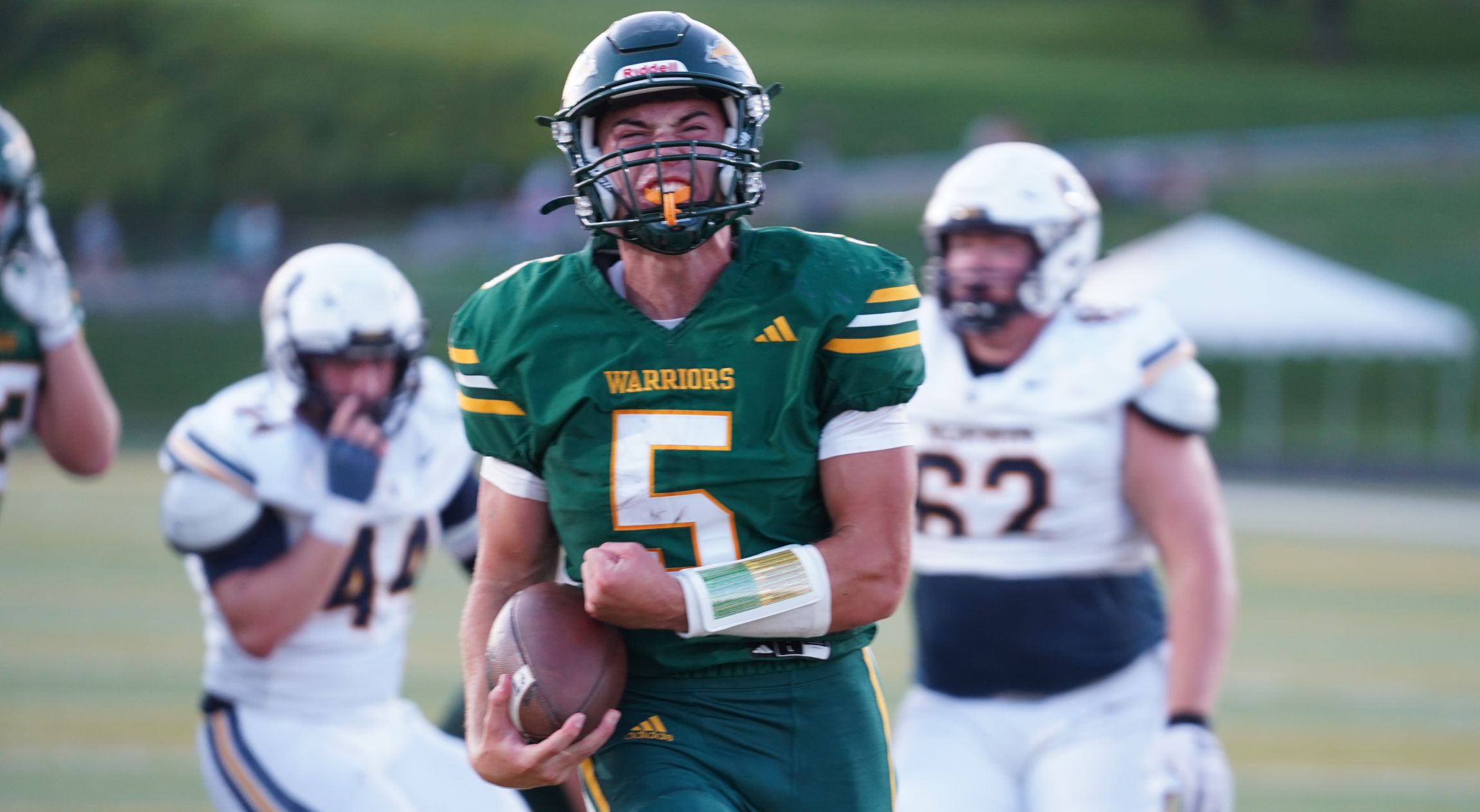 Cody Yacamelli scored the first touchdown of the season for Penn-Trafford Friday night. (Photo by Sean Delaney)