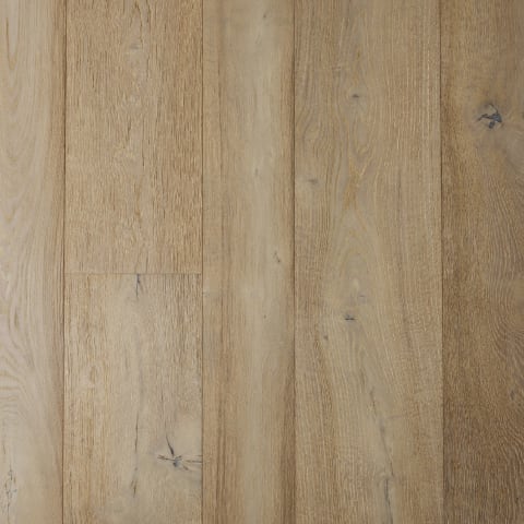 Oban Oak Brushed Pearl Grey Stained Dual-Width Engineered Hardwood Flooring