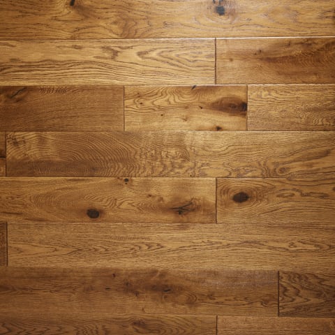 Antique Tuscan Stained Lacquered Oak Hand Scraped Hardwood Engineered Wood Flooring