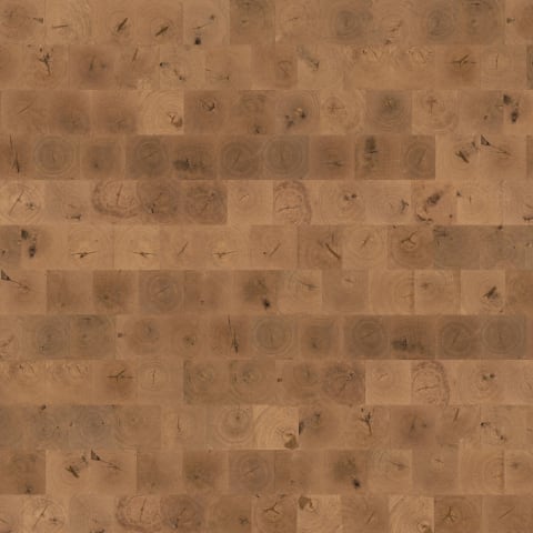 Natural Oak End Grain Lacquered Engineered Hardwood Flooring