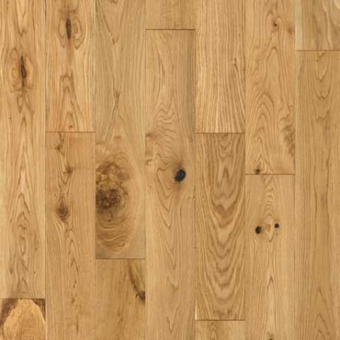 Natural Oak 18mm Brushed Lacquered Engineered Hardwood Flooring