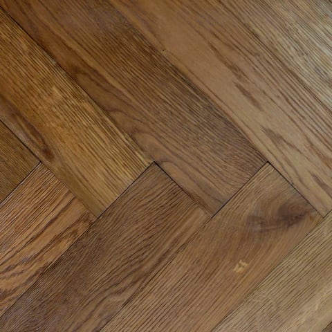 Smoked Oak Prime 280mm Engineered Parquet Block - Herringbone