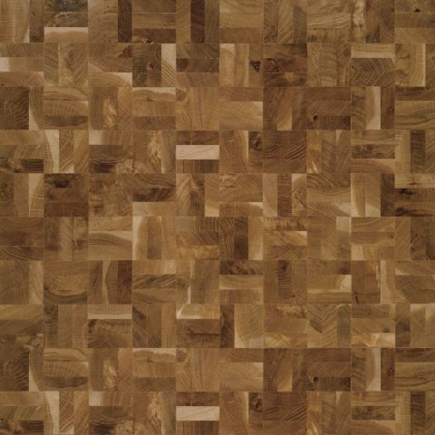 End Grain Oak Rustic 3 Block Mosaic Parquet Flooring