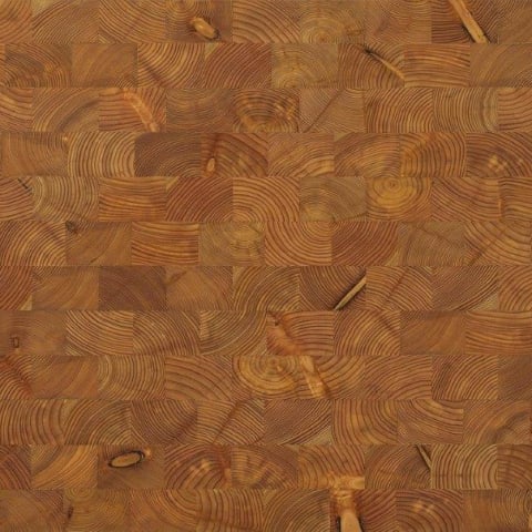 Larch End Grain Natural Block Parquet Flooring