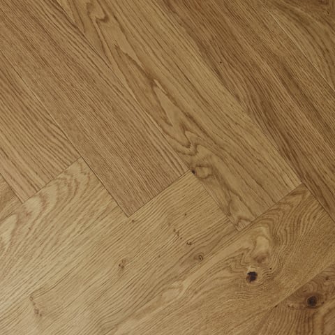 Natural Oak Oiled Herringbone Engineered Parquet Block