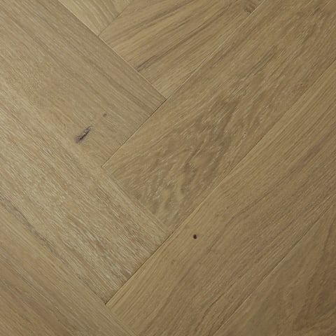 White Natural Oak Oiled Herringbone Engineered Parquet Block