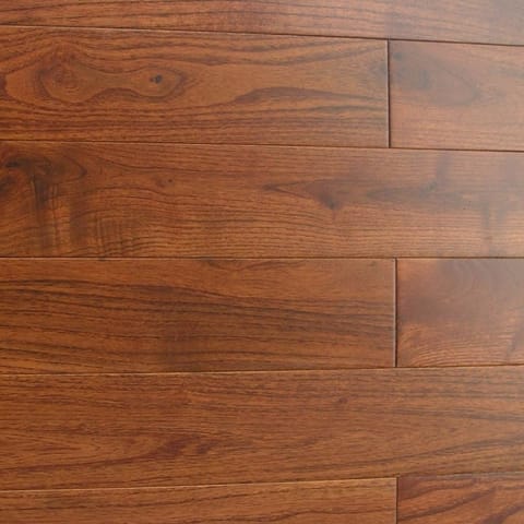 Teak (Tectona) Lacquered Solid Hardwood Flooring