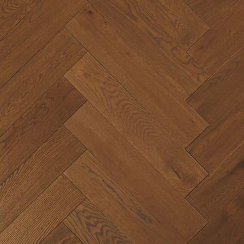 York-Minster Oak Brushed Oiled Herringbone Parquet Hardwood Floor