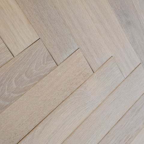 Winchester Oak Brushed Oiled Herringbone Parquet Hardwood Floor