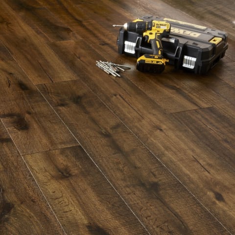 Bandsawn Smoked Barn Oak UV Oiled 190mm Hardwood Flooring