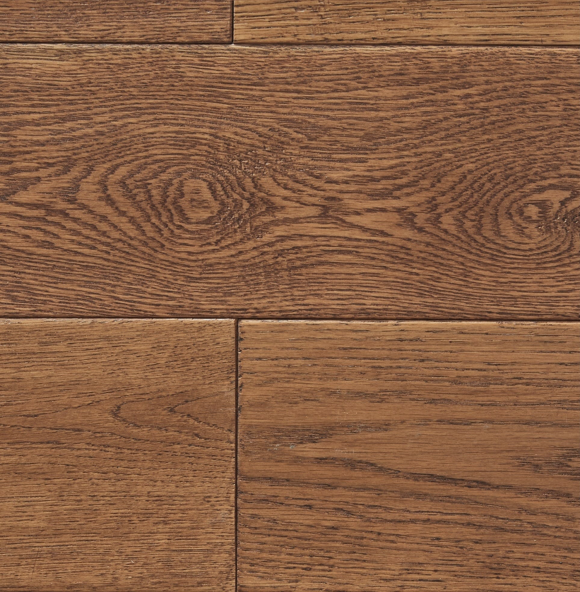Wheat Stained Oak Hand-scraped Hardwood Solid Flooring - Image 2