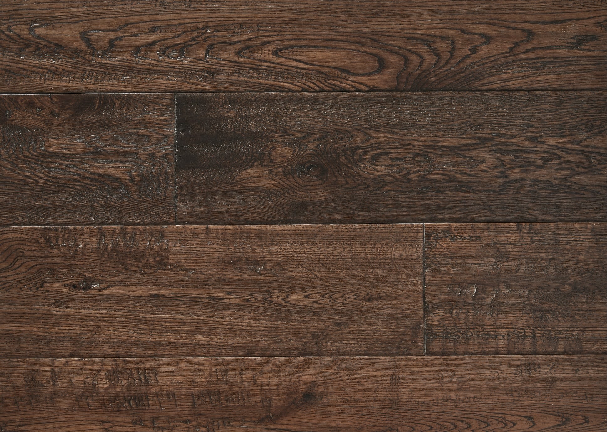 Antique Stained Oak Hand-Scraped 150mm Hardwood Flooring