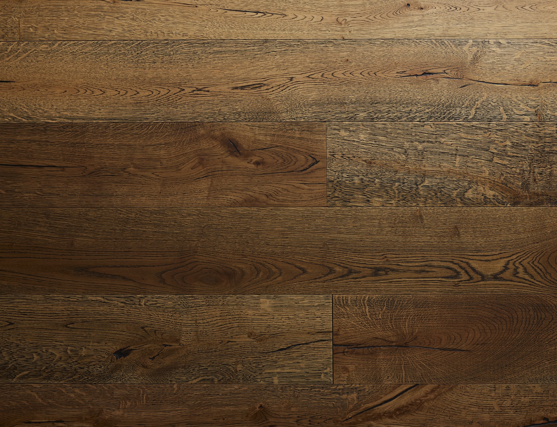 Avignon Oak Black Grain Brushed Oiled Hardwood Flooring