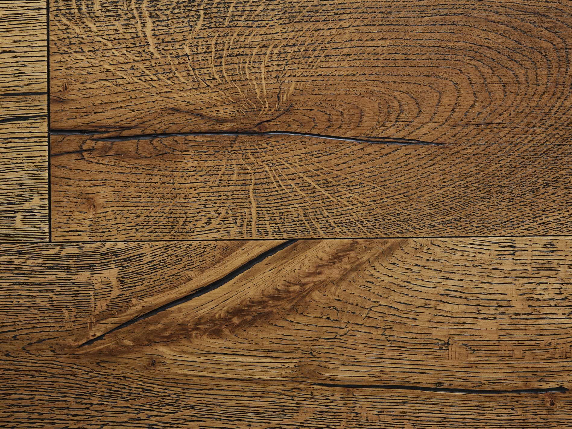 Avignon Oak Black Grain Brushed Oiled Hardwood Flooring - Image 2
