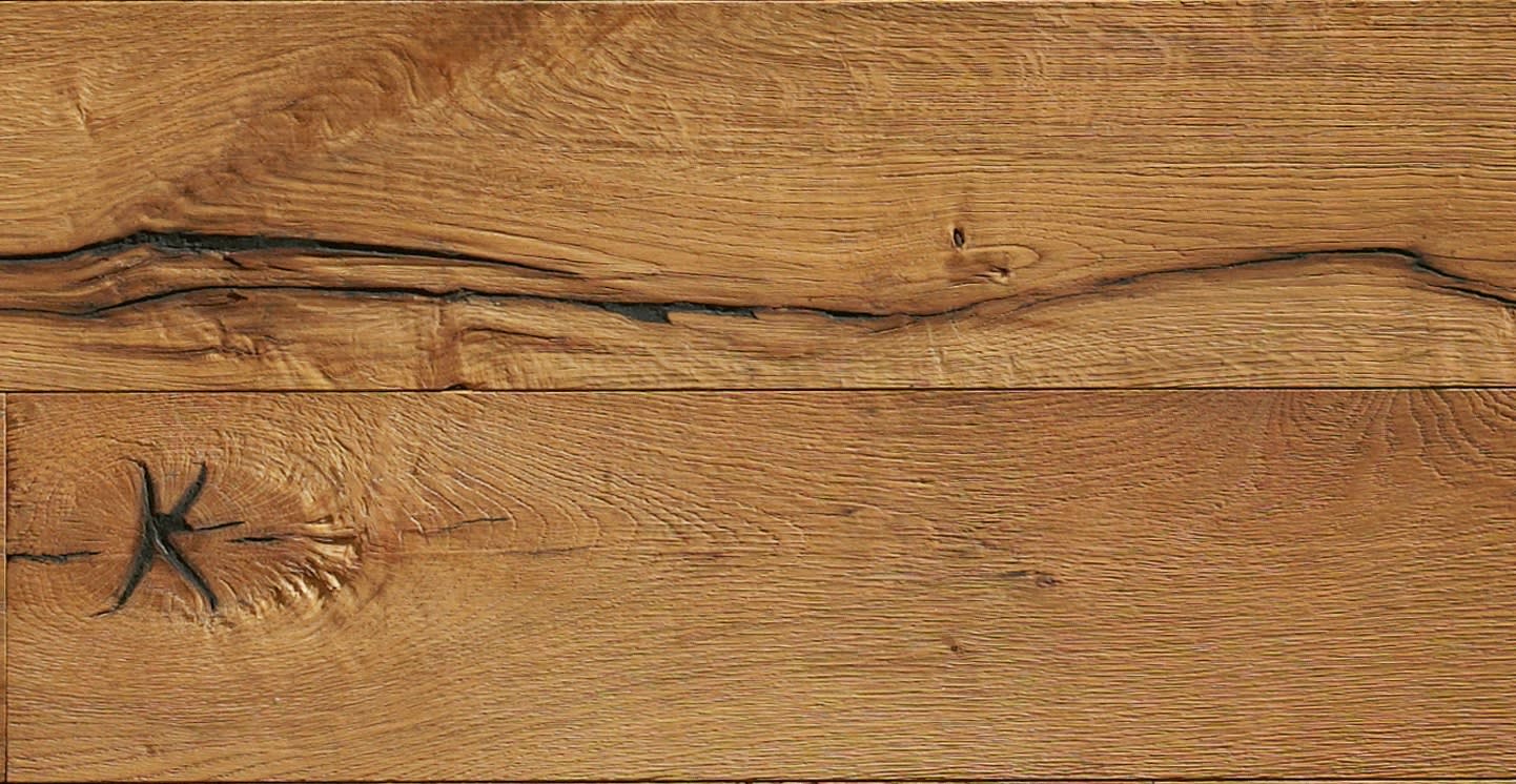 Barnyard Oak Waxed Oiled Heavy Brushed Extra-Wide 300mm Hardwood Flooring - Image 4