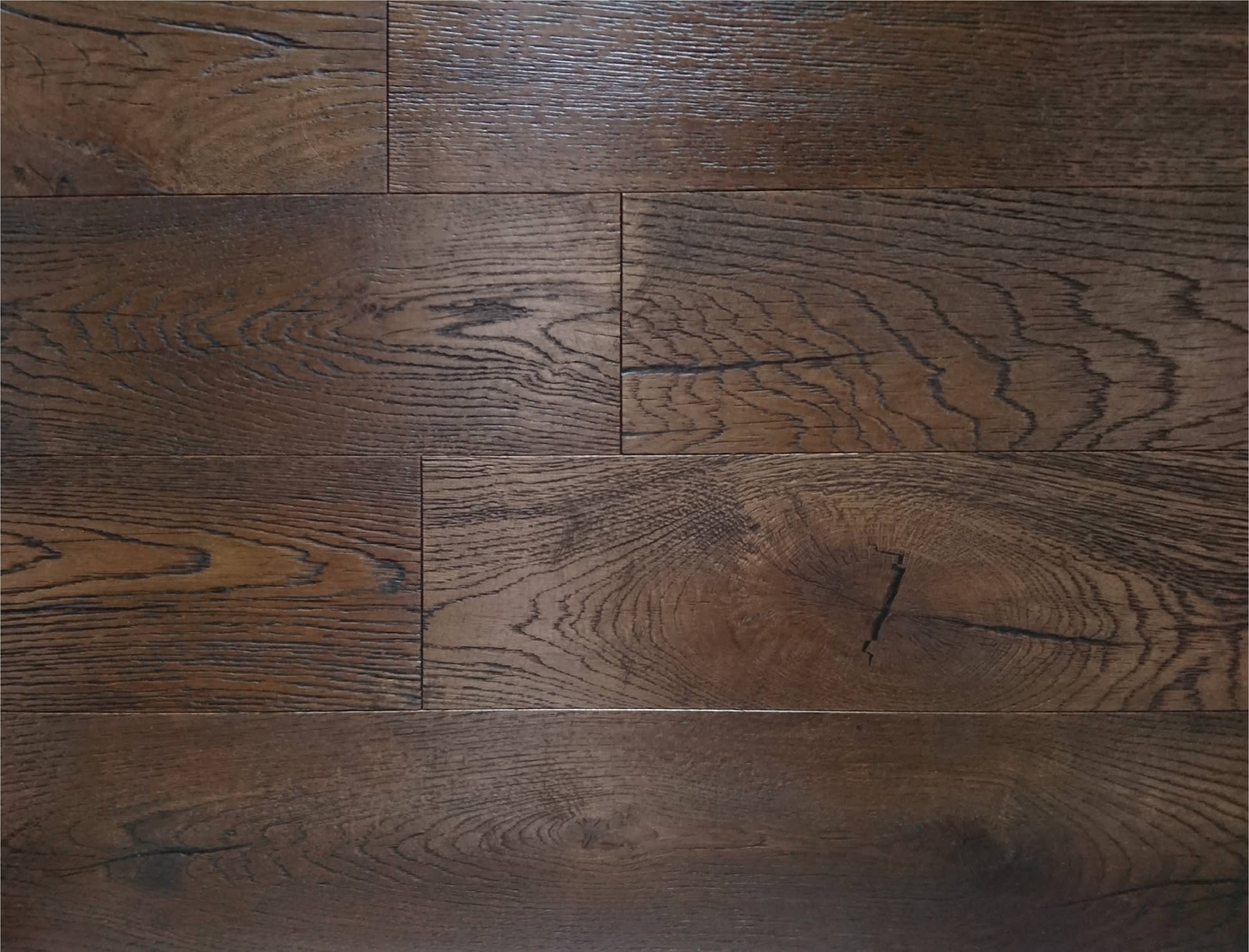 Hawkshead Antique Stained Oak Heavy Brushed Hardwax Hardwood Engineered Wood Flooring