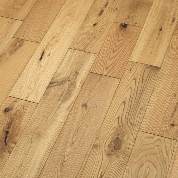 Oak Natural Brushed Oiled 14mm x 125mm Engineered Hardwood Flooring - Image 2