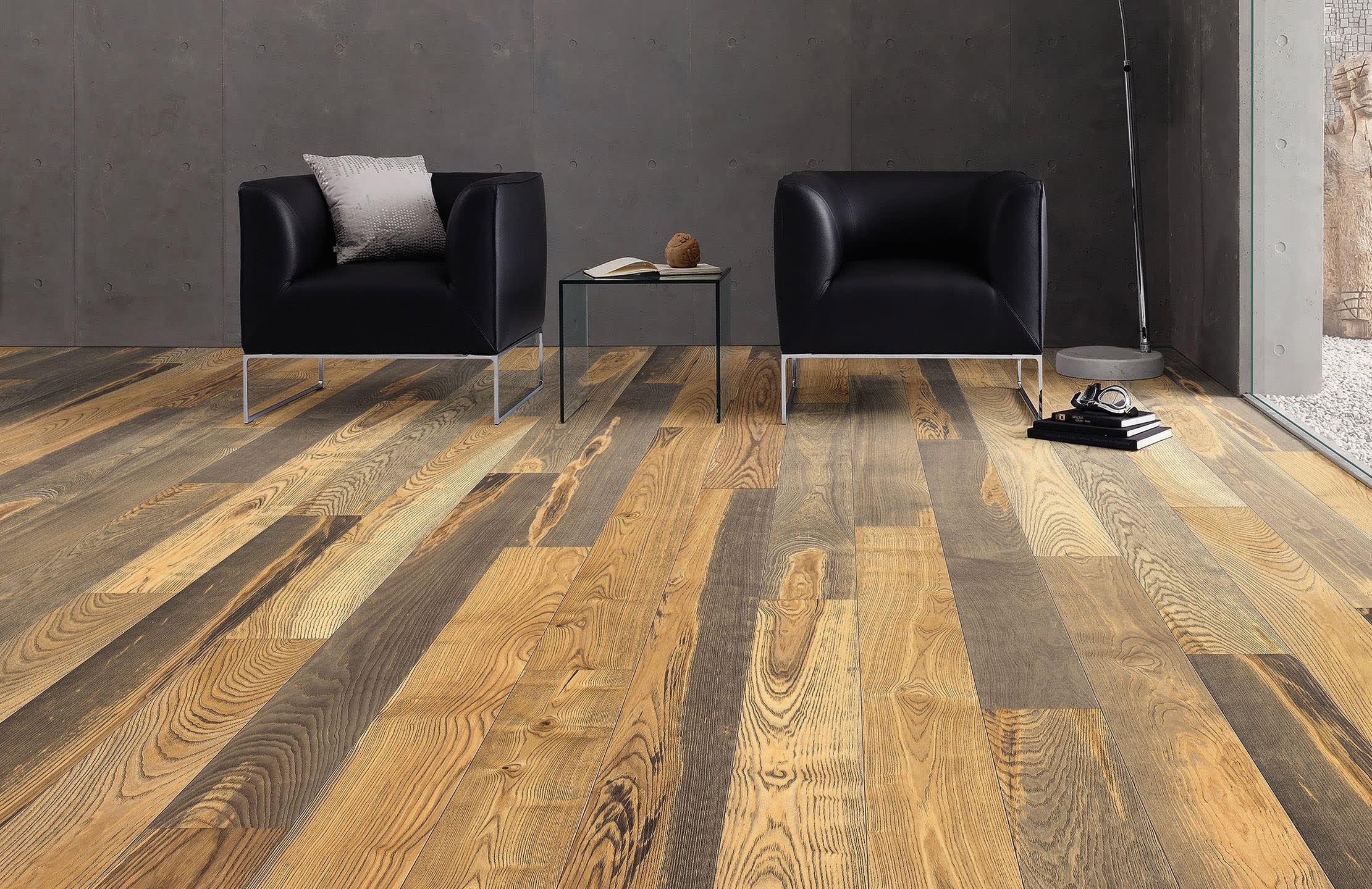 Barrel Ash Heavy Brushed Oiled Engineered Hardwood Flooring - Image 2