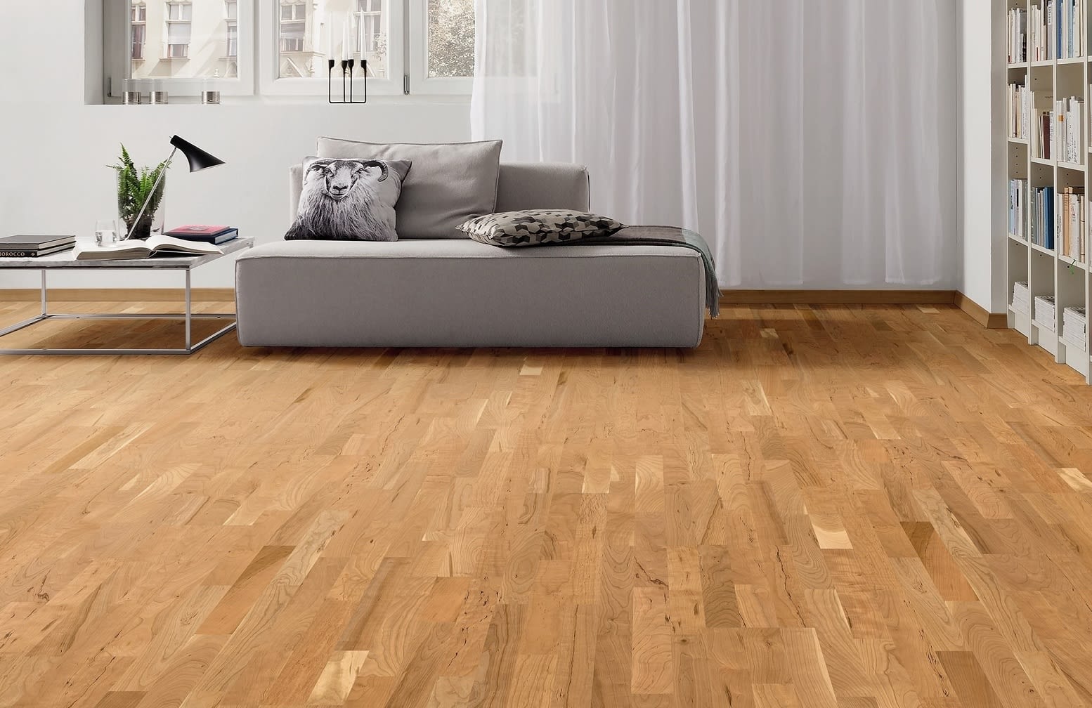3 Strip American Cherry Engineered Hardwood Flooring - Image 3