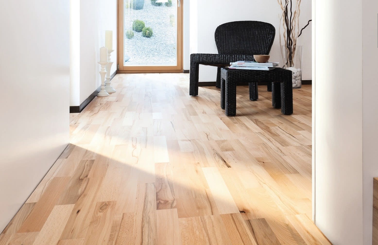 3 Strip Steamed Beech Engineered Hardwood Flooring - Image 6