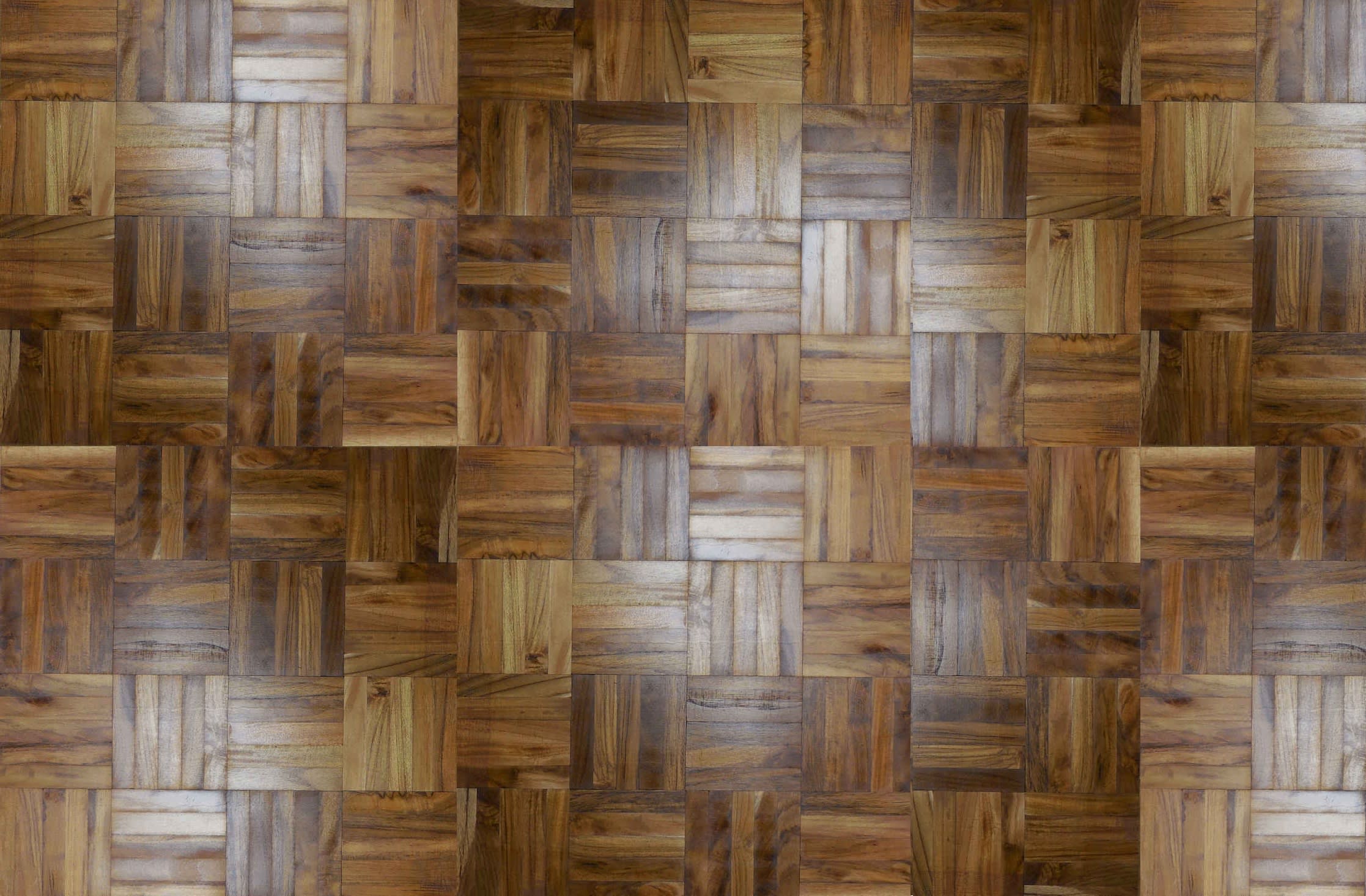 Izombe (African Teak) 5 Finger Mosaic Parquet