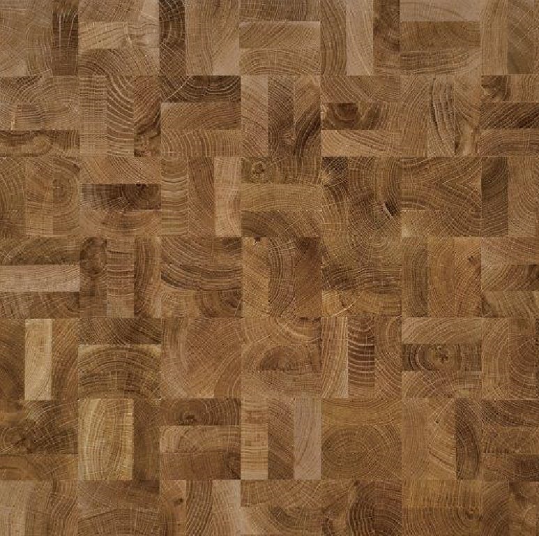 End Grain Oak Natural 3 Block Mosaic Parquet Flooring - Image 2