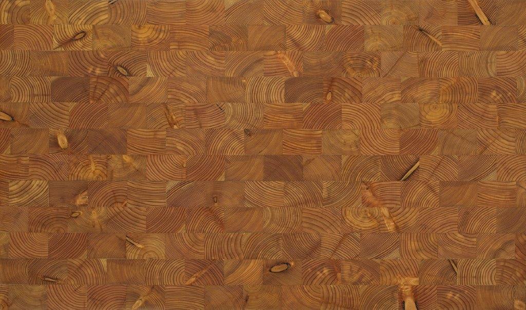 Larch End Grain Natural Block Parquet Flooring