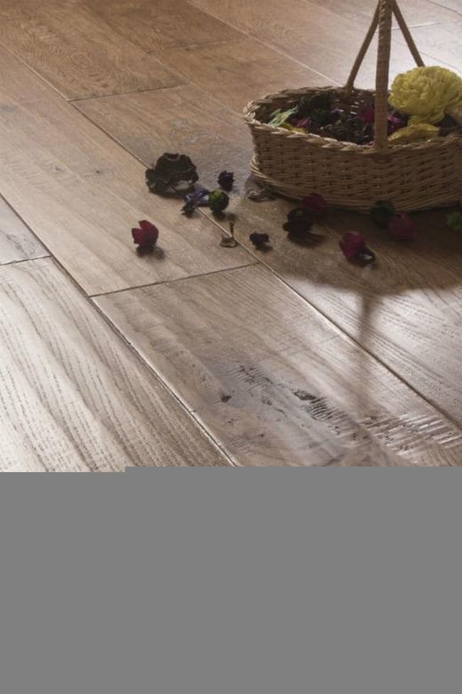 Wheat Stained Oak Hand-scraped Hardwood Solid Flooring - Image 3