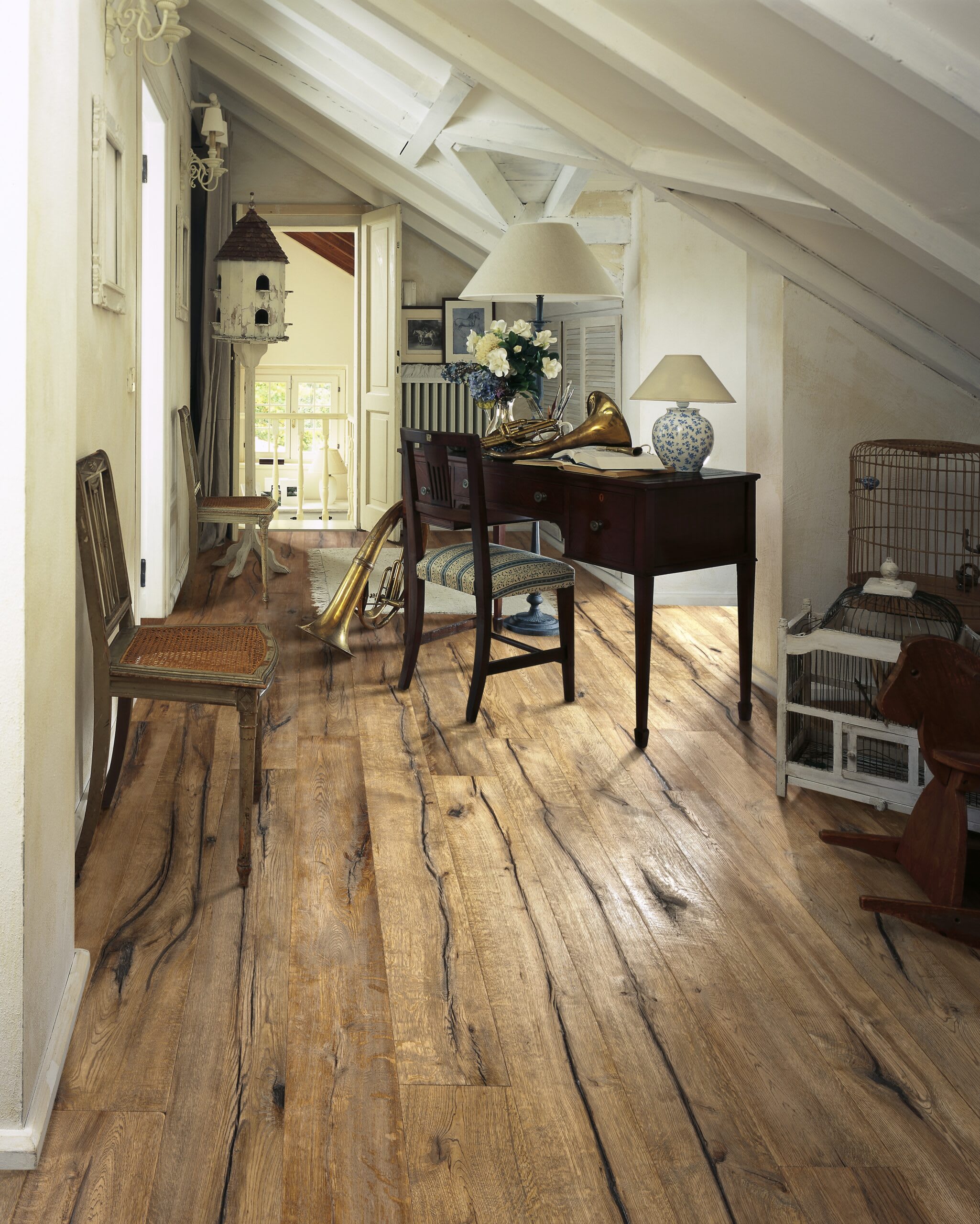 Verbano Lake House Natural Brushed Oiled Hand Scraped Hardwood Engineered Wood Flooring - Image 3
