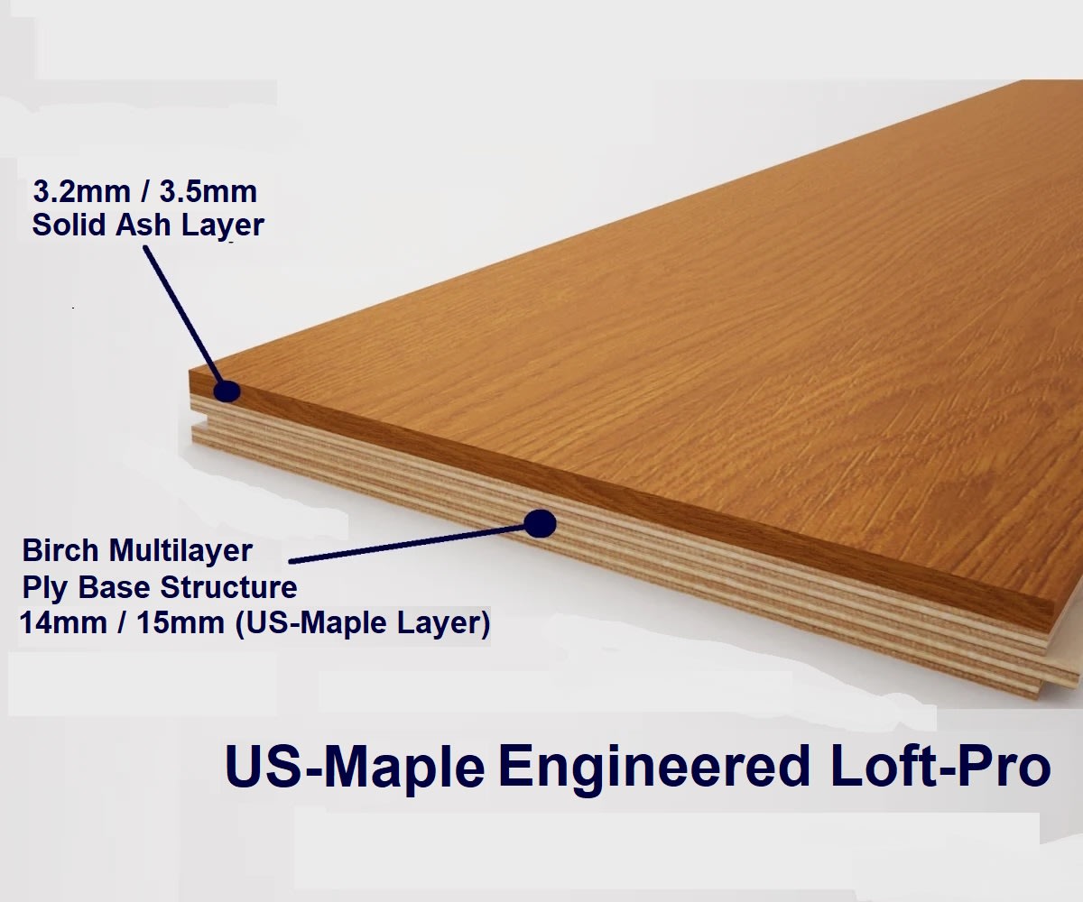 Ash 135mm Single Plank Solid Hardwood Flooring - Image 3