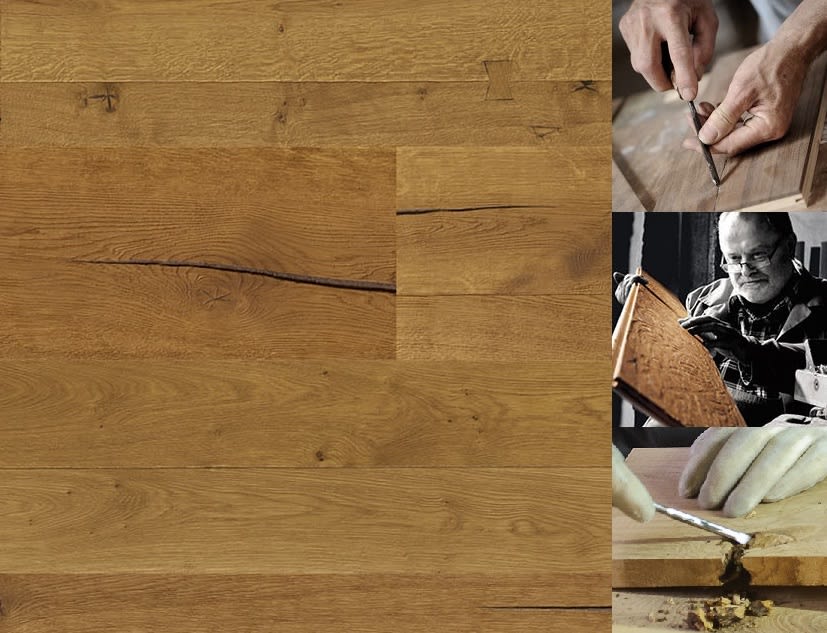 Battersea Oak Natural Oiled Heavy Distressed Brushed 290mm Hardwood Flooring - Image 6