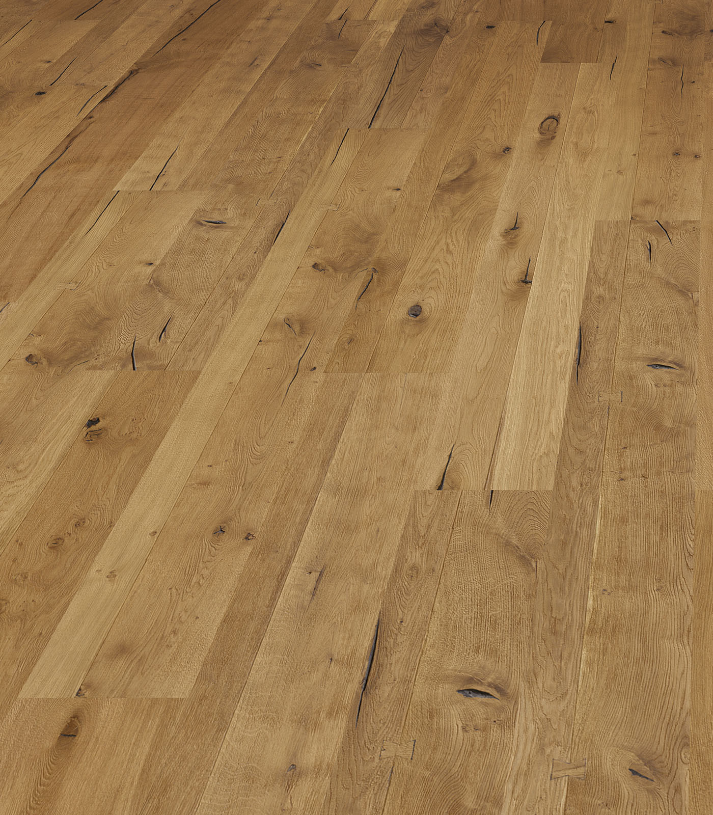 Battersea Oak Natural Oiled Heavy Distressed Brushed 290mm Hardwood Flooring - Image 2