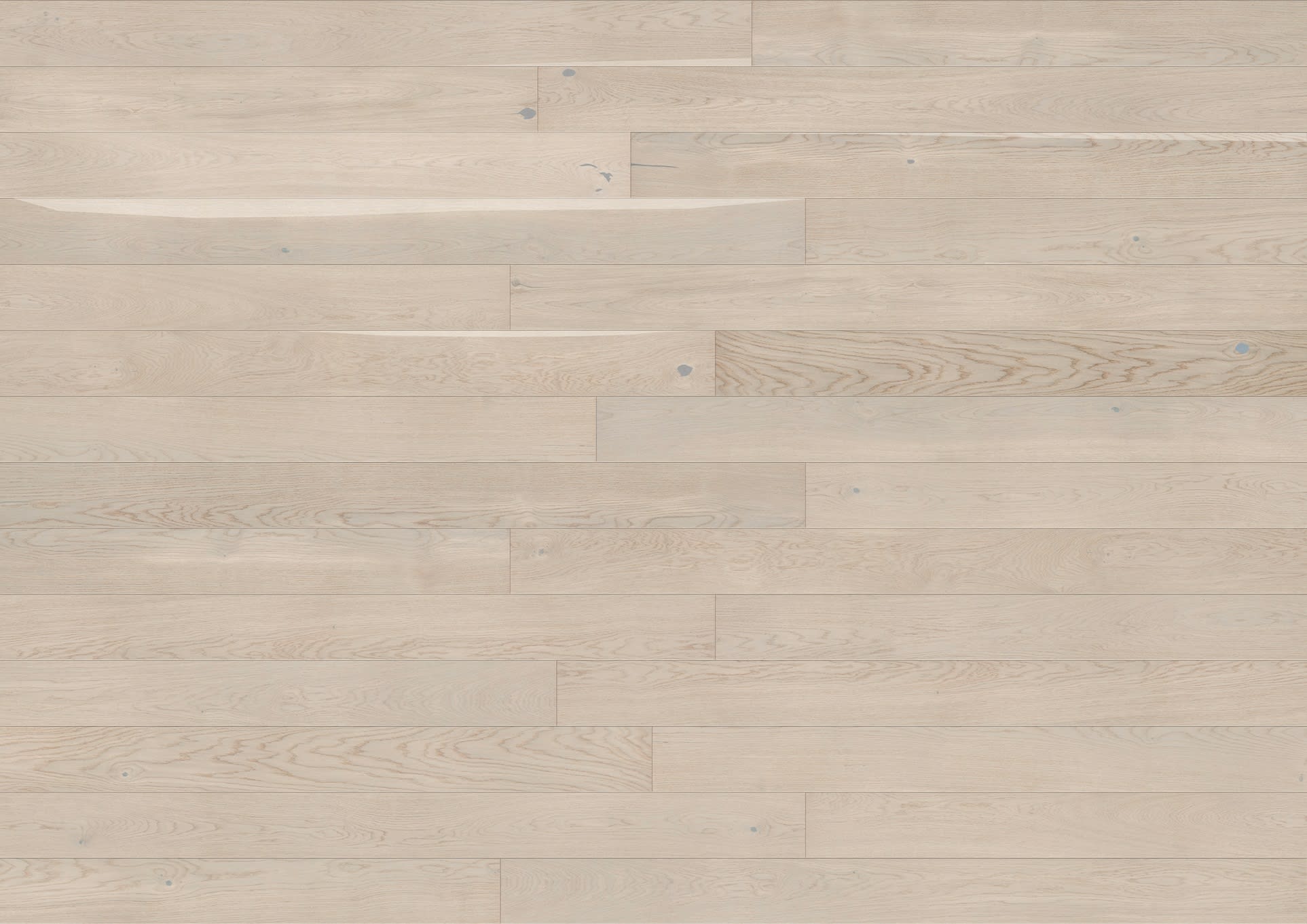 Chamonix Pure White Stained Oak Brushed UV-Oiled Engineered Hardwood Flooring