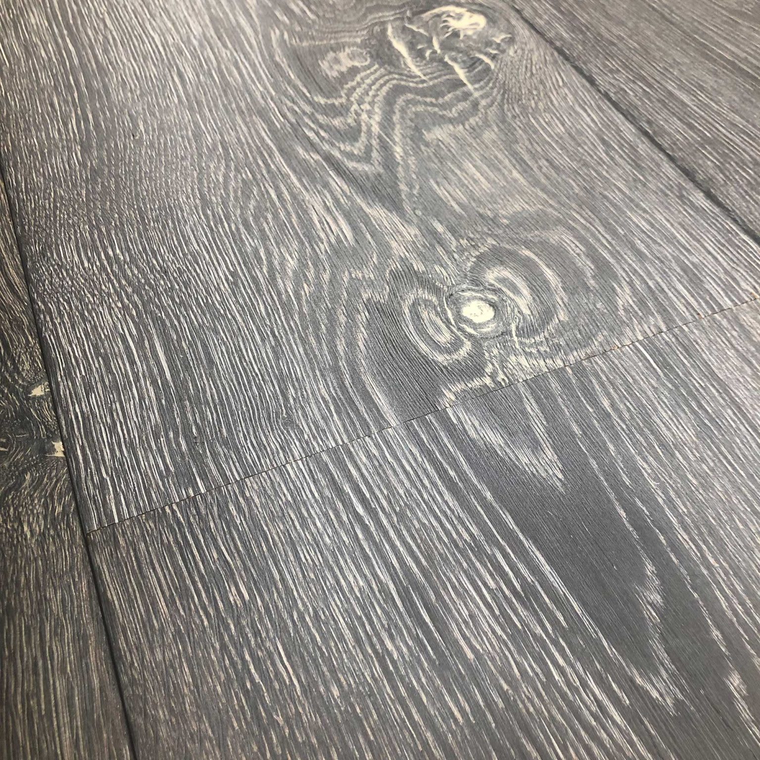 Inyo Forest Burnt and Stained Oak Brushed Multi-Width Engineered Hardwood Flooring - Image 3