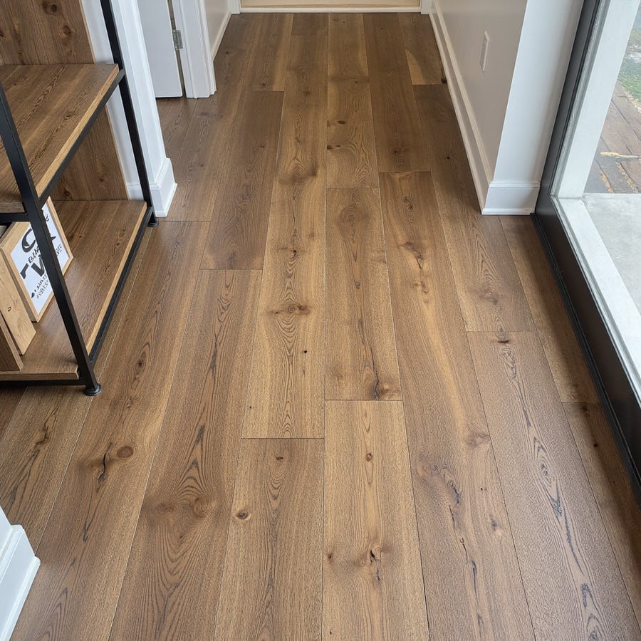 Craigiever Rustic Oak Brushed & Matt Lacquered Hardwood Engineered Wood Flooring