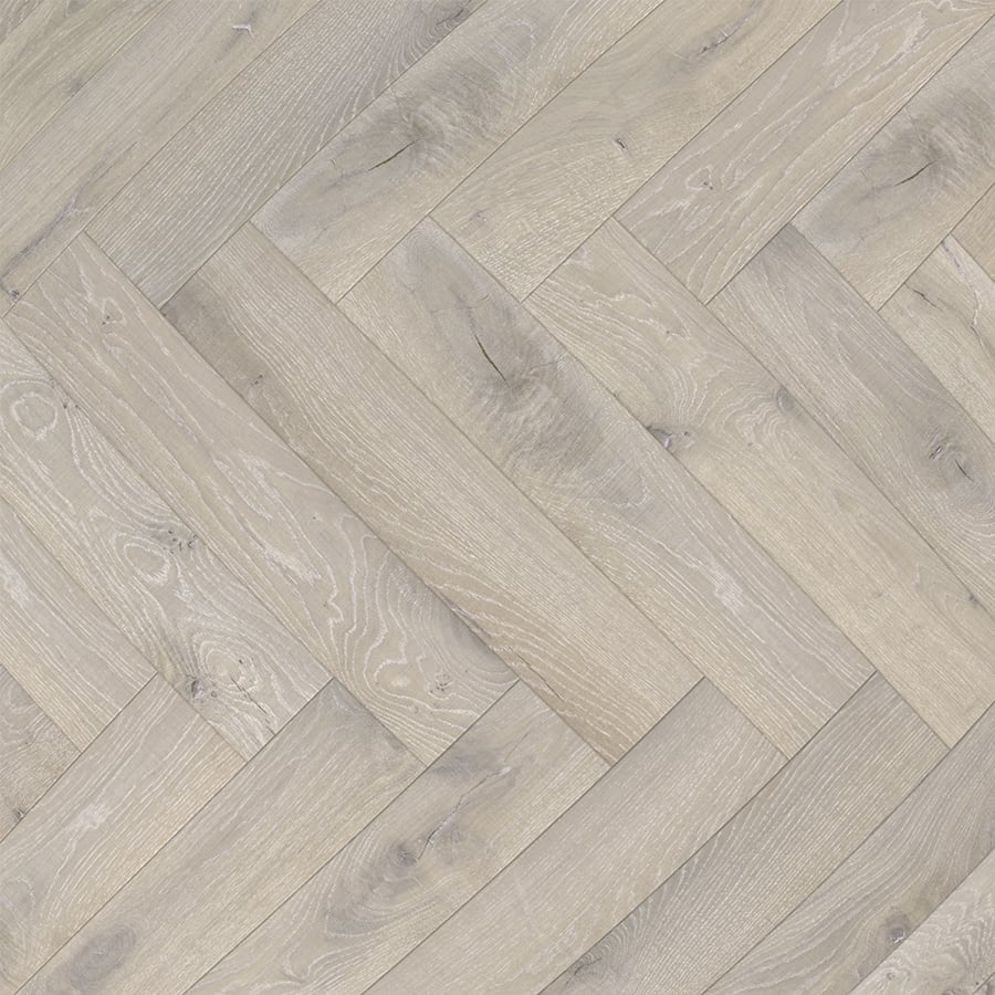 Dunnottar Rustic Oak Brushed & Matt Lacquered Engineered Herringbone Wood Flooring - Image 4