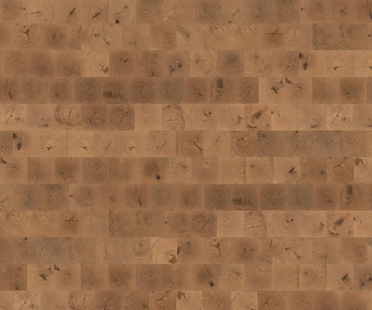Natural Oak End Grain Lacquered Engineered Hardwood Flooring
