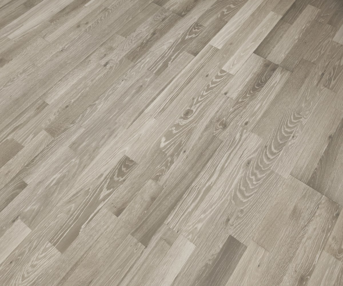 Grey Stone 3 Strip Stained Oak Lacquered Engineered Oak Flooring