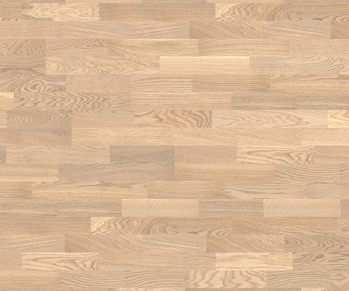 3 Strip Anse-White Stained Oak Lacquered Engineered Hardwood Flooring